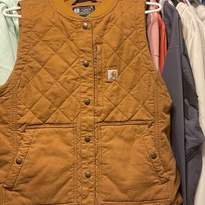Carhartt Men's Tan Quilted Vest